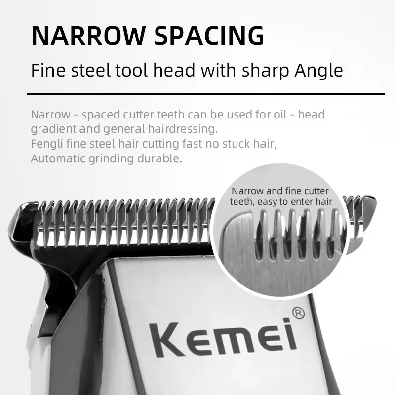 Kemei KM-5027 Original Elektrische Haarschneidemaschine Wiederaufladbare Haarschneider LCD Anzeige Friseur Professionelle Schneidemaschine
