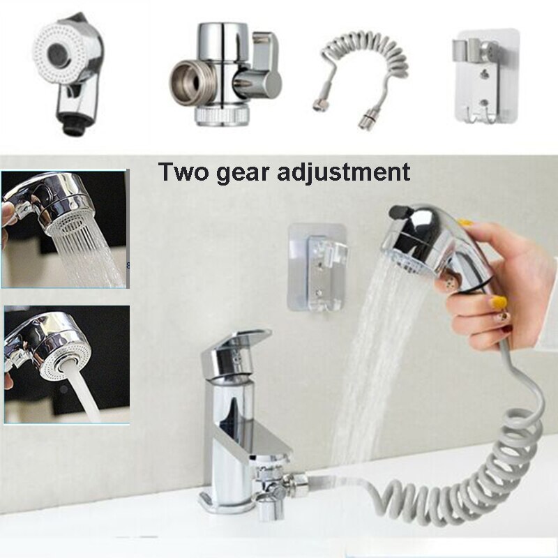 Bad Douche Set Kraan Spuit Sprinkler + Basis + Slang + Valve Set