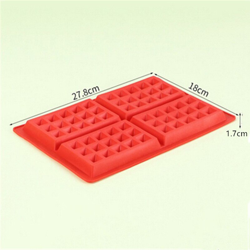 Gaufrier Silicone gâteau moule antiadhésif Muffin biscuits bonbons Biscuit cuisson moule Pan outils maison cuisine ustensiles de cuisson: Rectangular