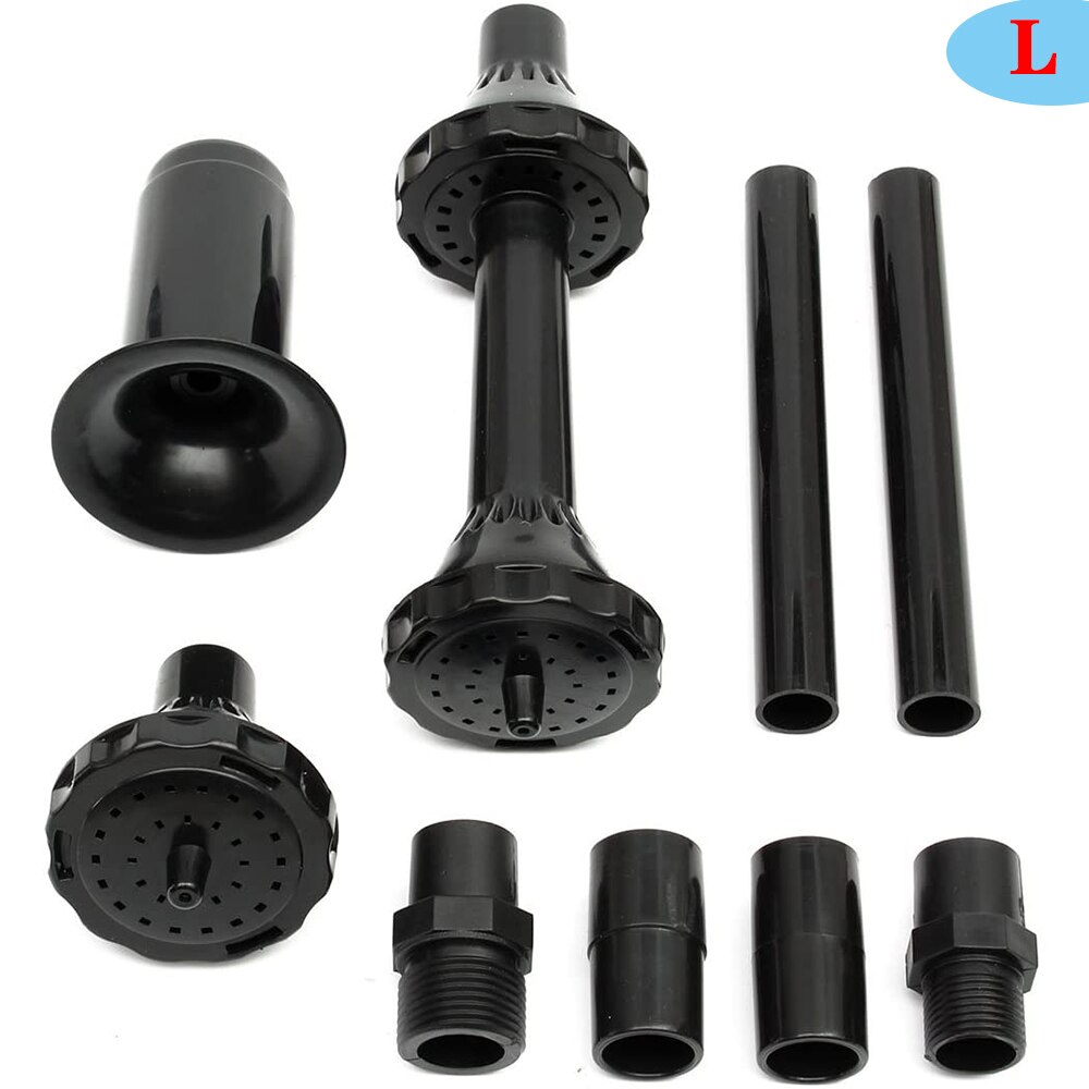 1 Set Fontein Hoofd Set Vijver Fontein Dompelpomp Accessoires Multifunctionele Plastic Fontein Nozzle: L