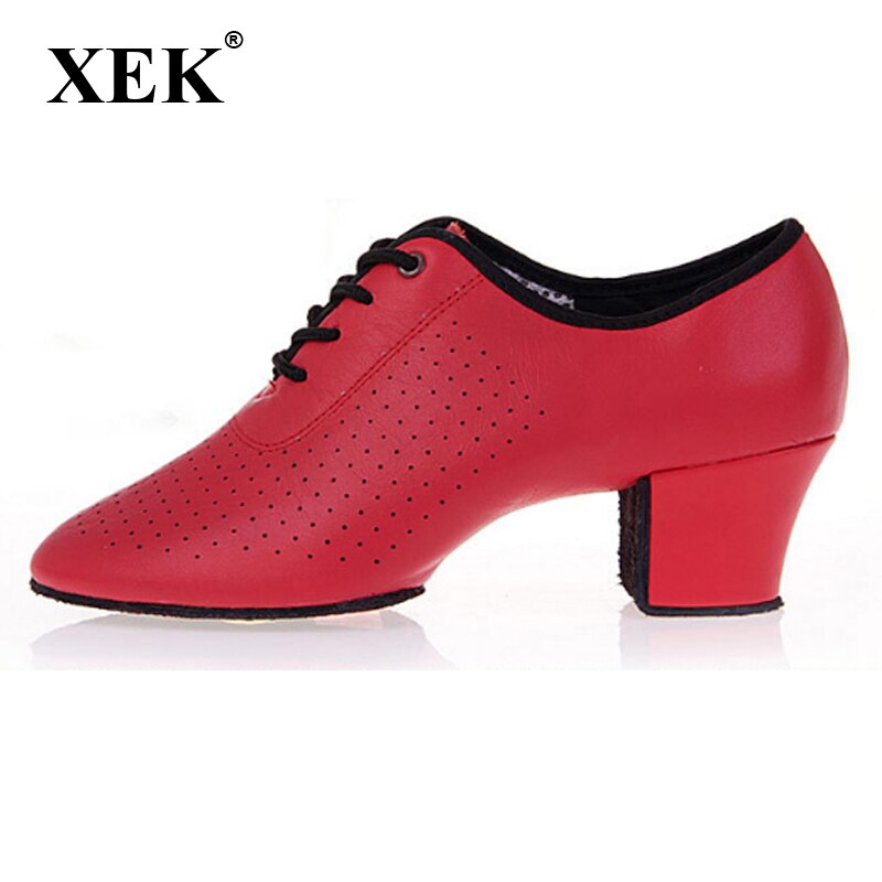 XEK na średnim obcasie damskie Tango taniec Flamenco buty dziewczyny Waltz Tango Foxtrot szybkie krok taniec buty GSS112