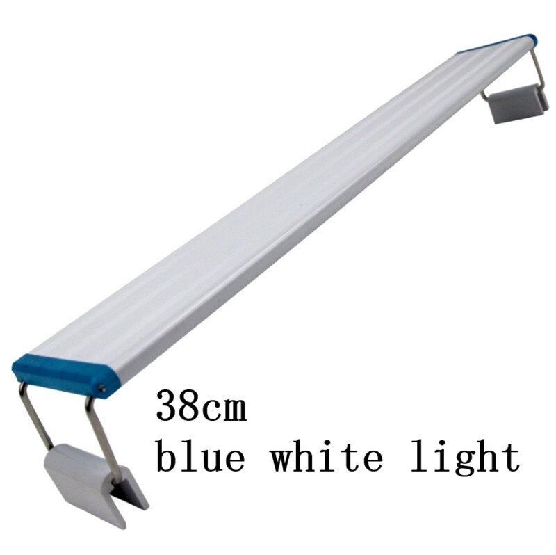 18-48 Cm Led Clip Licht Aquarium Led Licht Aquarium Plant Grow Aquarium Landschap Mini Wit Blauw Licht: 38cm blue white