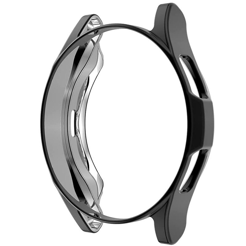 Coque de protection en silicone Tpu pour Samsung Galaxy Watch 4, 4,46mm 42mm, étui classique pour montre intelligente: Black / Galaxy Watch 4 46MM