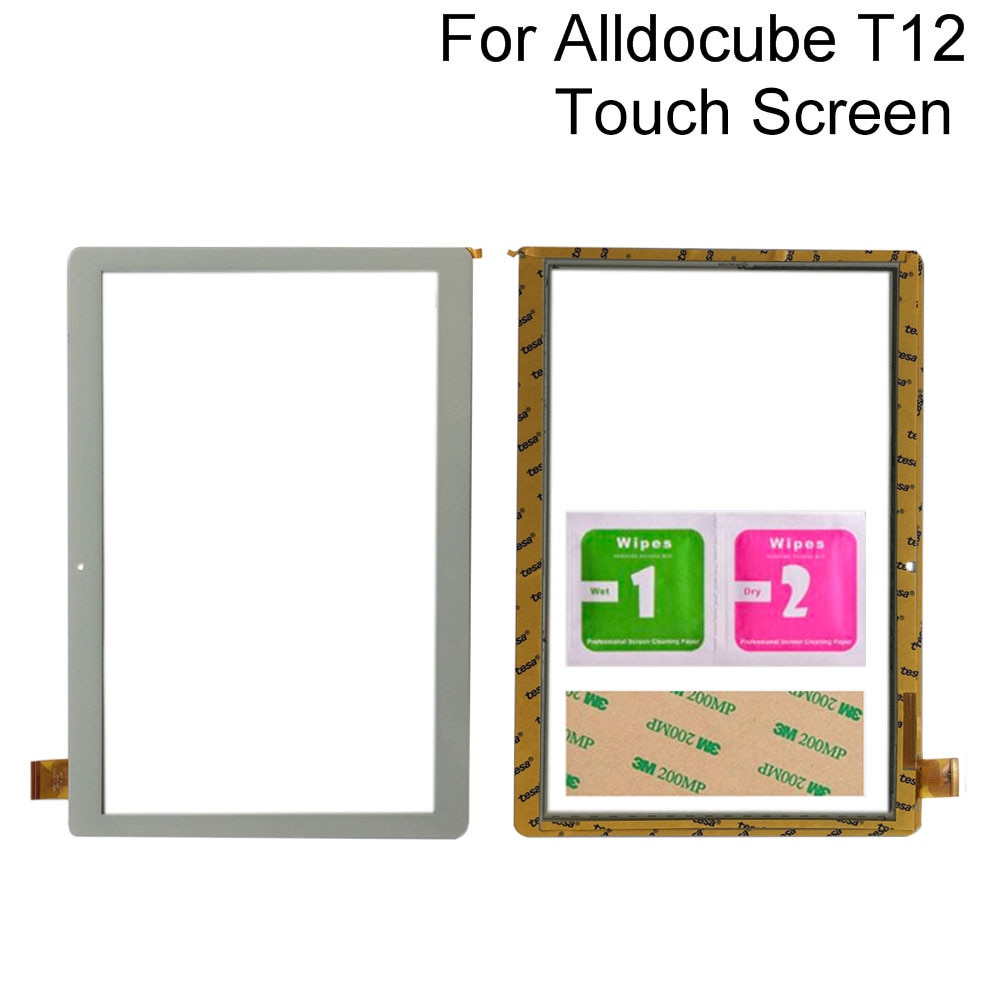 PANTALLA TÁCTIL PARA Alldocube Cube T12 3G Tablet Panel digitalizador pantalla táctil Sensor herramientas 3M pegamento toallitas Touch