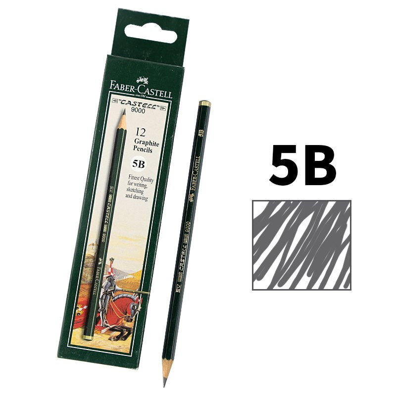 12/16Pcs Wood Sketch Pencil 6H-8B Art Graphite Pencils for Writing Charcoal Pencil Artists Drawing Set: 12 pieces 5B