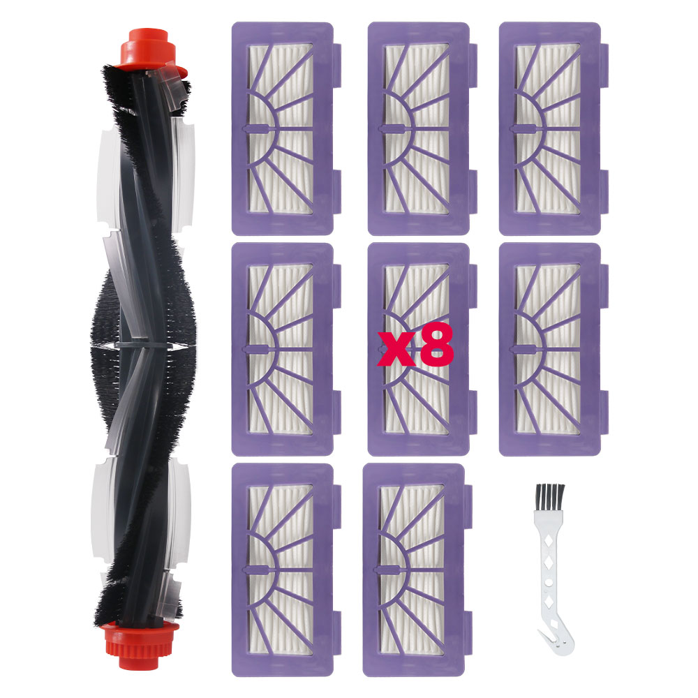 For Neato XV-11, XV-12, XV-14, XV-15, XV-21, XV-25, XV Signature Series Vacuum Cleaner Roller Main Brush Hepa Filter Parts Spare: Lavender