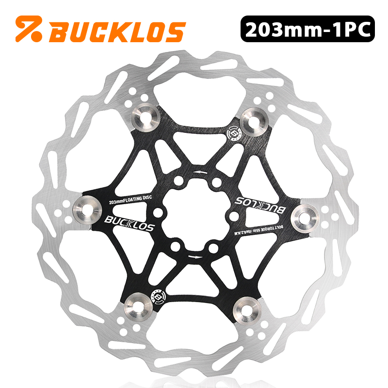 BUCKLOS Bike Floating Rotors 160mm 180mm 203mm Bicycle Hydraulic Disc Brake Rotor Road Mountain Bike Brake Disc Bicycle Brake: Red