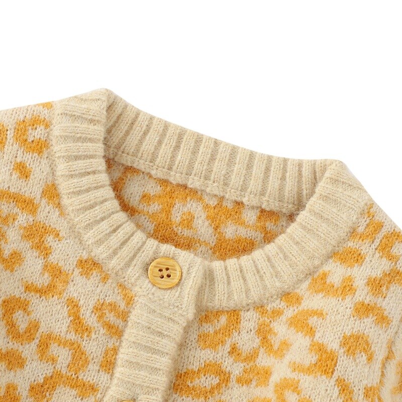 -né bébé fille vêtements à manches longues tricoté pull Cardigan vêtements d'extérieur enfant en bas âge décontracté Tops1