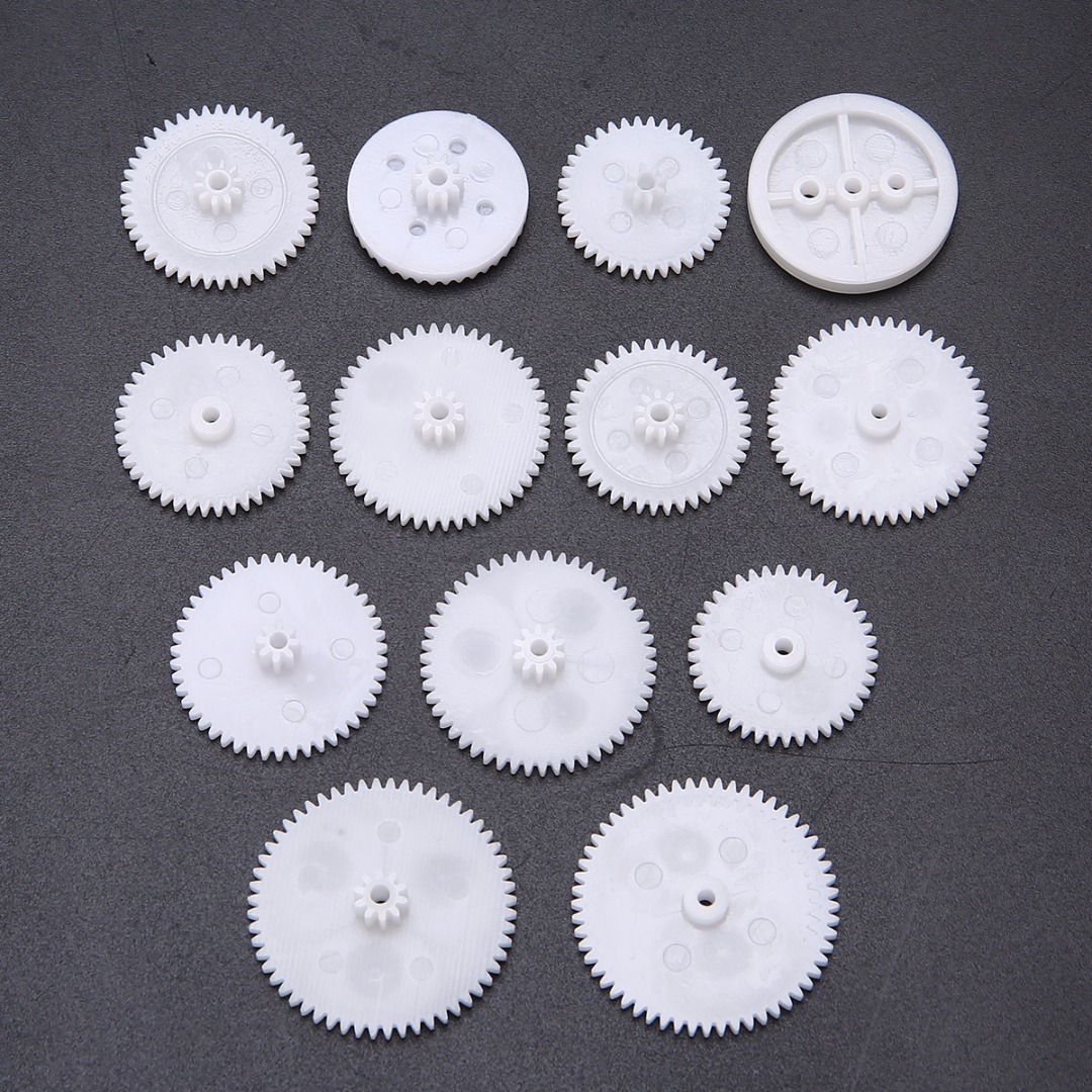 75pcs Plastic Kroon Enkele Dubbele Worm Grear Met Riemschijf DIY Tool Set Mayitr Voor Robot