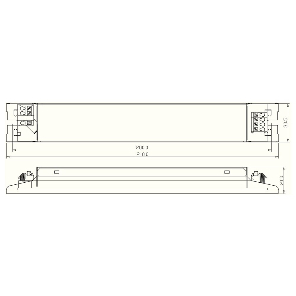 3 aaa hyl -040 r 0700 g 210m konstant strøm led driver belysning starter til tri-proof lys gitter lys ramme lampe lineære lamper