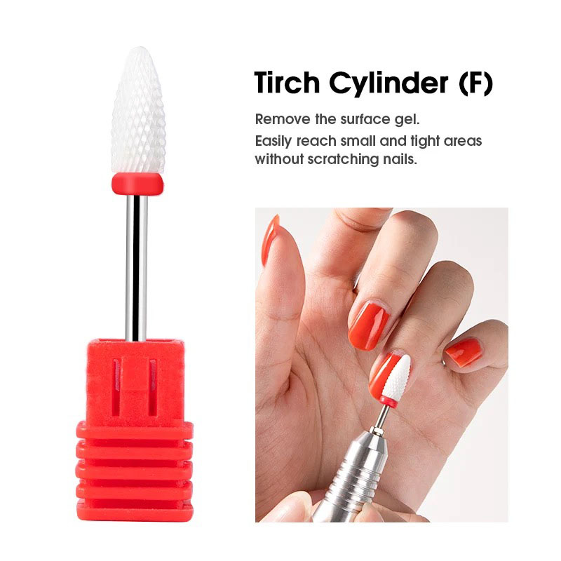 Broca de carburo de tungsteno para uñas, taladros eléctricos para manicura, fresa de cerámica, accesorios de pedicura, buena