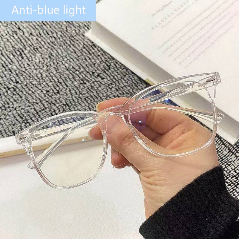 Blauw Licht Bril Vintage Vrouwen Mannen Mode Computer Bril Pc Frame Ronde Brillen Blauw Licht Bescherming Decoratieve
