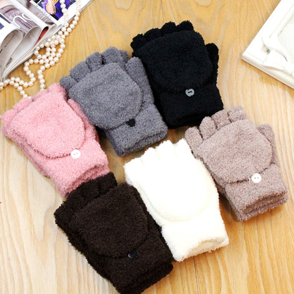 Winter handschoenen Vrouwen stijlvolle handwarmer winter handschoenen arm haak breien faux wol mitten warme vingerloze handschoen vrouwen handschoenen (Color : Wine red