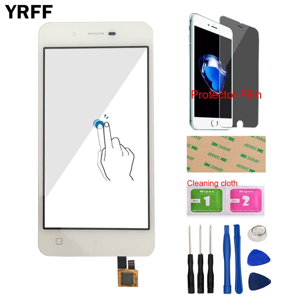 4.7'' Touch For Micromax Canvas Spark Q380 Front Touch Screen Digitizer Panel Glass Lens Sensor Tools + Protector Film Adhesive