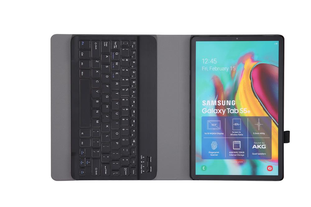 Etui na klawiaturę Bluetooth do Samsung Galaxy Tab S6 lite 10.4 &quot;P610 P615 cala klawiatura Funda Cover lekki, wąski stojak