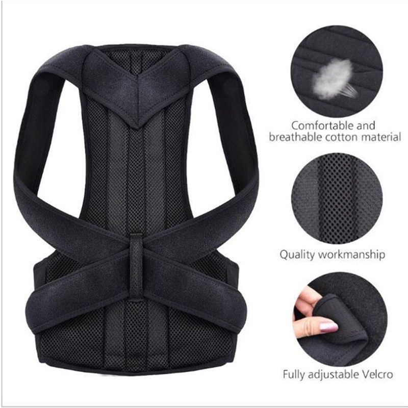 S-3XL Posture Corrector Support Magnetic Back Shoulder Brace Body Shaper Belt Adjustable Unisex Plus Size Shapewear XXXL XXL XL