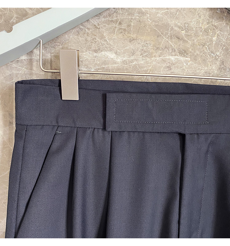 Hombre Casual suelto recto ancho pierna pantalones de traje de los hombres Streetwear Vintage pantalones coreano Chic Pantalones largos