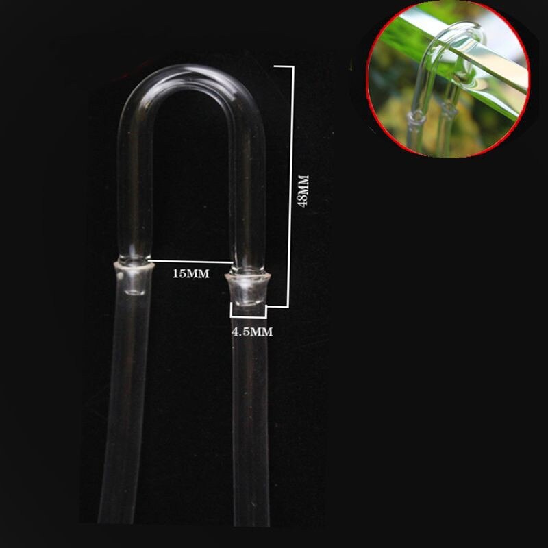 Aquarium Glas Plant Co2 Diffuser U-vorm Buis Set voor Plant Meststof 4 in 1 Aquarium Levende Plant Verstuiver