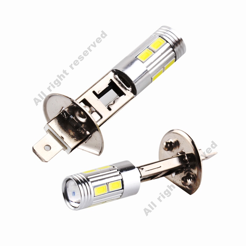 H1 LED-lampen Super Helle Hohe Leistung H3 10-SMD 5630 Auto LED Auto Nebel Signal Schalten Licht Fahren lampe Weiß Gelb verrotten D45