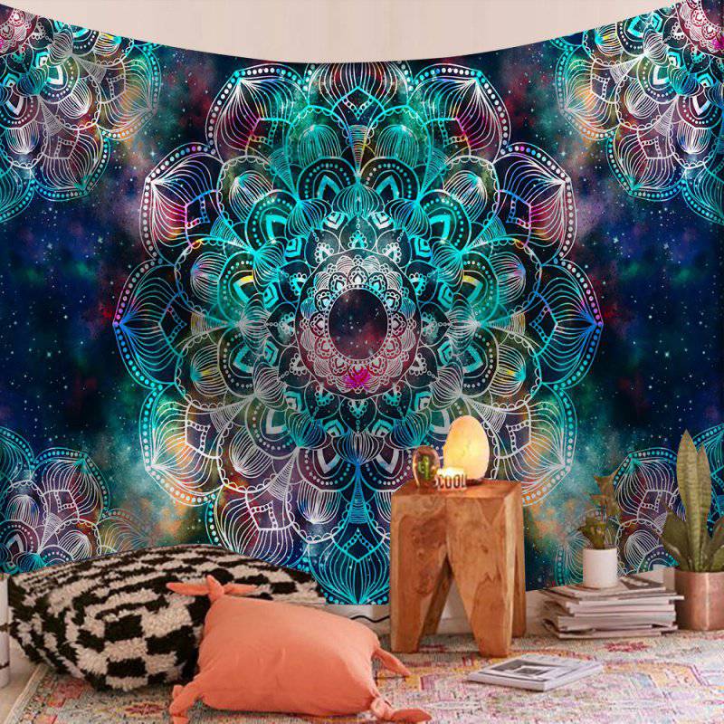 Newly India Mandala Tapestry Wall Hanging Wall Tapestry Wall Carpet Psychedelic Tapiz Witchcraft Wall Cloth Tapestries