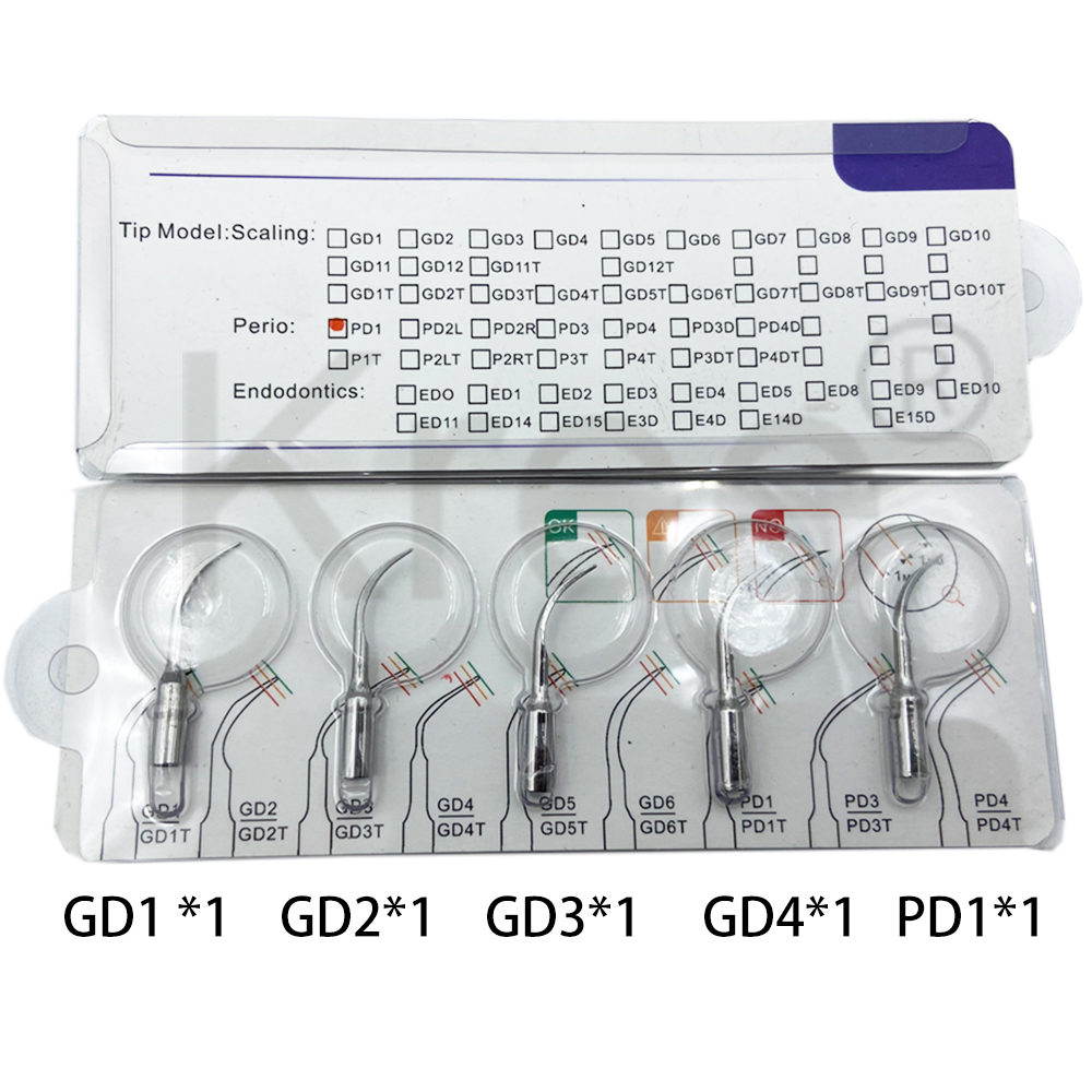 5 stücke Dental Ultraschall-scaler Spitze Skalierung Parodontologie Endodontie Fit SATELEC DTE NSK Ultraschall Scaler