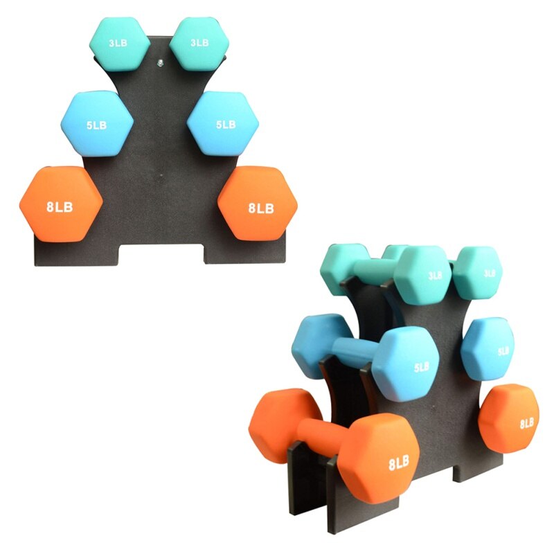 Hantel Halterung Dreieck Kleine Blätter Stehen Große blätter Hantel Halterung Fitness Tragen-beständig Fitnessstudio Ausrügestochen Zubehör