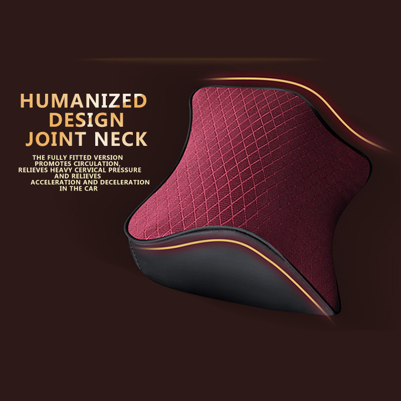 Auto Kissen Kopf Hals Rest Massage Auto Kissen Raum Speicher Hals Kopfstütze Auto Abdeckung Nacken Kissen Sitz Kopfstütze Zubehör 002