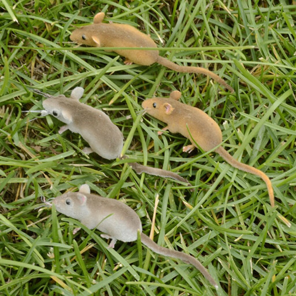 Handcraft Clay Lawn Mouse Lifelike Animal Ornament Model Statues Lawn Decorative Sculpture