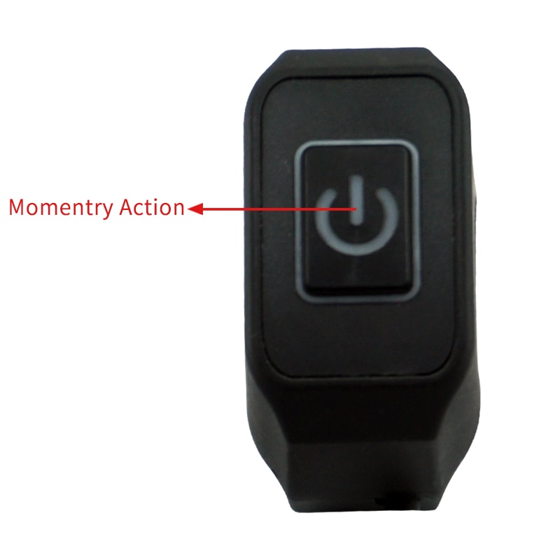 22mm 7/8'' Motorcycle Handlebar Switch Momentry Buttton For Electric Star Kill Waterproof Control Switch Button with LED light