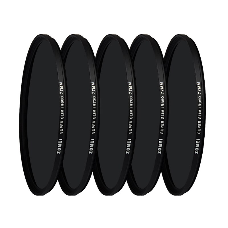 Zomei 680/720/760/850/950NM filtr podczerwieni IR lustro na podczerwień dla obiektyw do lustrzanki cyfrowej lustro slimmed Rimmed 46/49/52/55/58/62/67/72/77mm