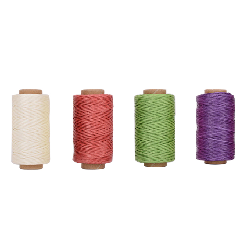 4 Kleur/Set 0.8Mm Dikte Gewaxt Draad Voor Leer Craft Diy Waxkoord Hand Stiksels Draad Platte Gewaxte 40 Kleur Naaien Lijn: Set E / 50m (55Yards)