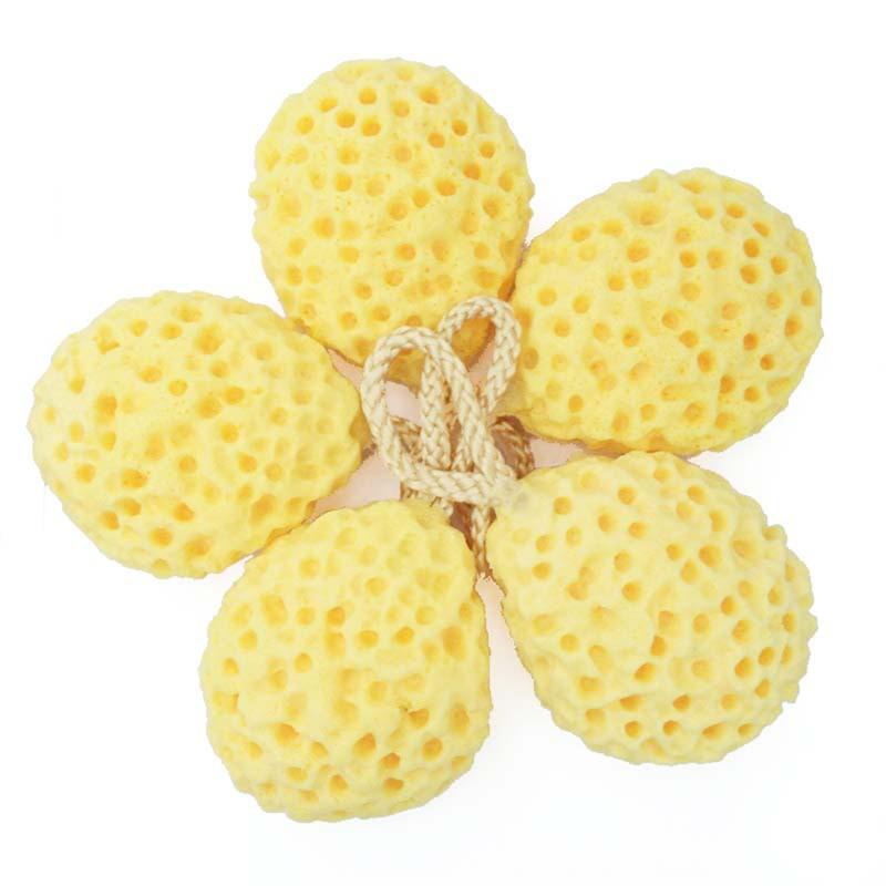 3Pcs Douche Bal Body Reiniging Spons Zacht Opknoping Touw Duurzaam Honingraat Vormige 3Pcs Bad Spons Bad Bal douche Ballen