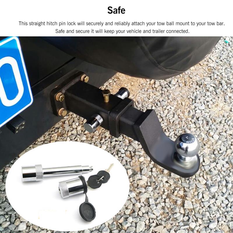 Locking Hitch Pin Trailer Coupler Lock Security Securely Attach Tow Ball Mount To Tow Bar Lock Set Truck Trailer Receiver Lock