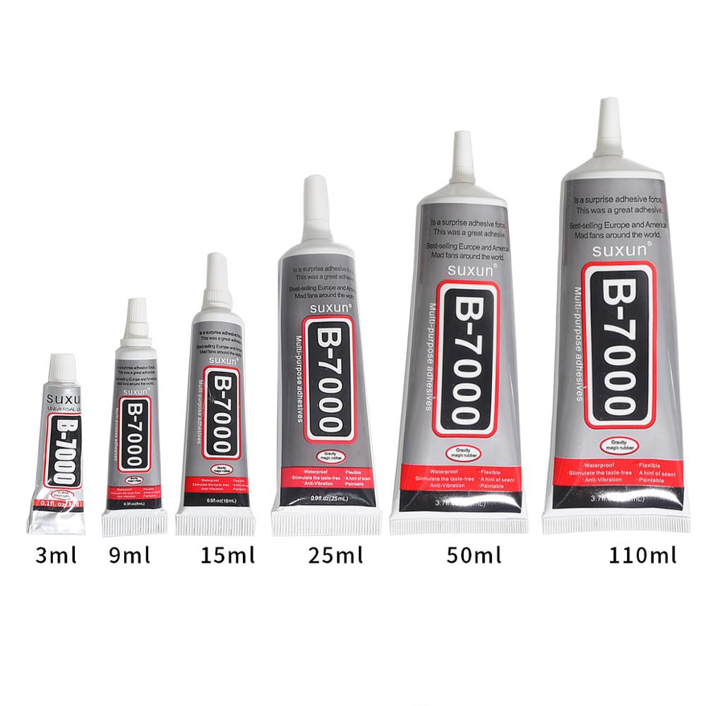 3-110ml Super Glue Mobile phone Touch Screen B-7000 Adhesive Telephone Glass Glue Repair Point Diamond Jewelry DIY Glue