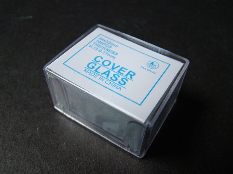 100pcs Optical 24x32mm Glass Biomicroscope Biological Microscope Glass Slide Cover Slips Blank Slides for Lab School Students