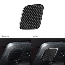 Nice Storage Box Trim Cover Parts Accessories Carbon Fiber For Ford Mustang -17