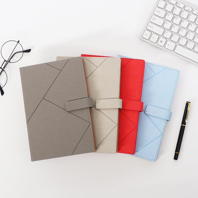 2022 Popular A5 Diary Notebook Daily Business Office Leather Work Notebook Diary Notepad School Supplies