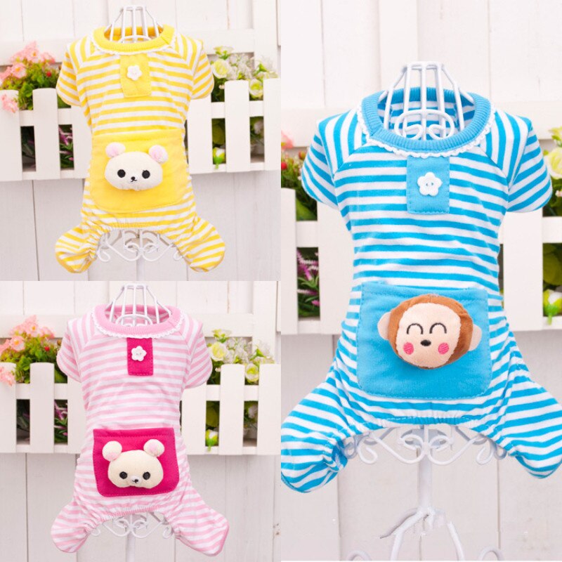 Koiran pyjama haalari lemmikki yöpuvut pienen koiran vaatteet pyjama pijama perro chihuahua villakoira bichon pentu vaatteet yorkie-asu