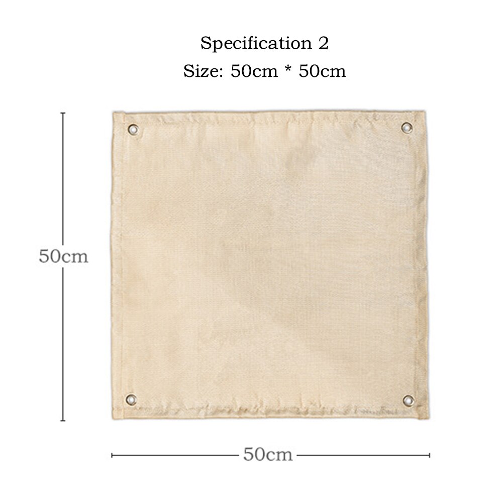Udendørs camping brandsikkert stof brandhæmmende tæppe picnic grill beskyttelsesmåtte termisk resistent stof picnic bålmåtte: 50 x 50cm