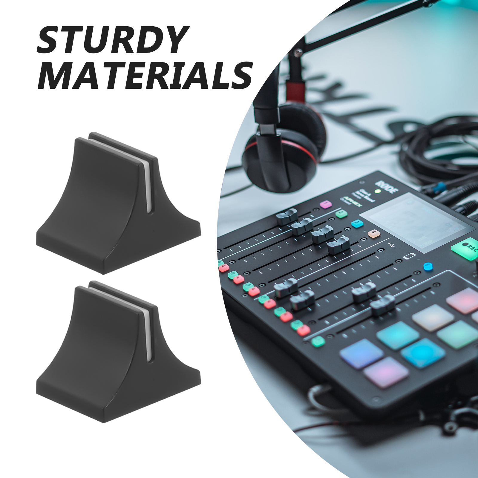 20 stuks Fader Knoppen Slider Console Mixer Vervanging Fader Caps Rechte Sliders