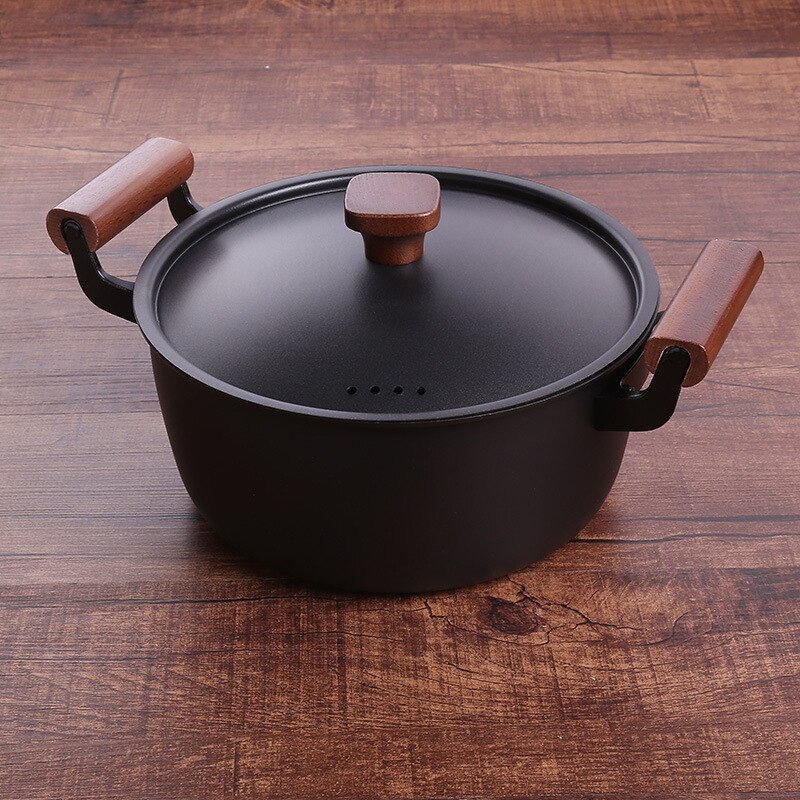 24cm ancien fer Wok soupe Pot maison ragoût Pot ragoût non enduit antiadhésif ustensiles de cuisine Pot