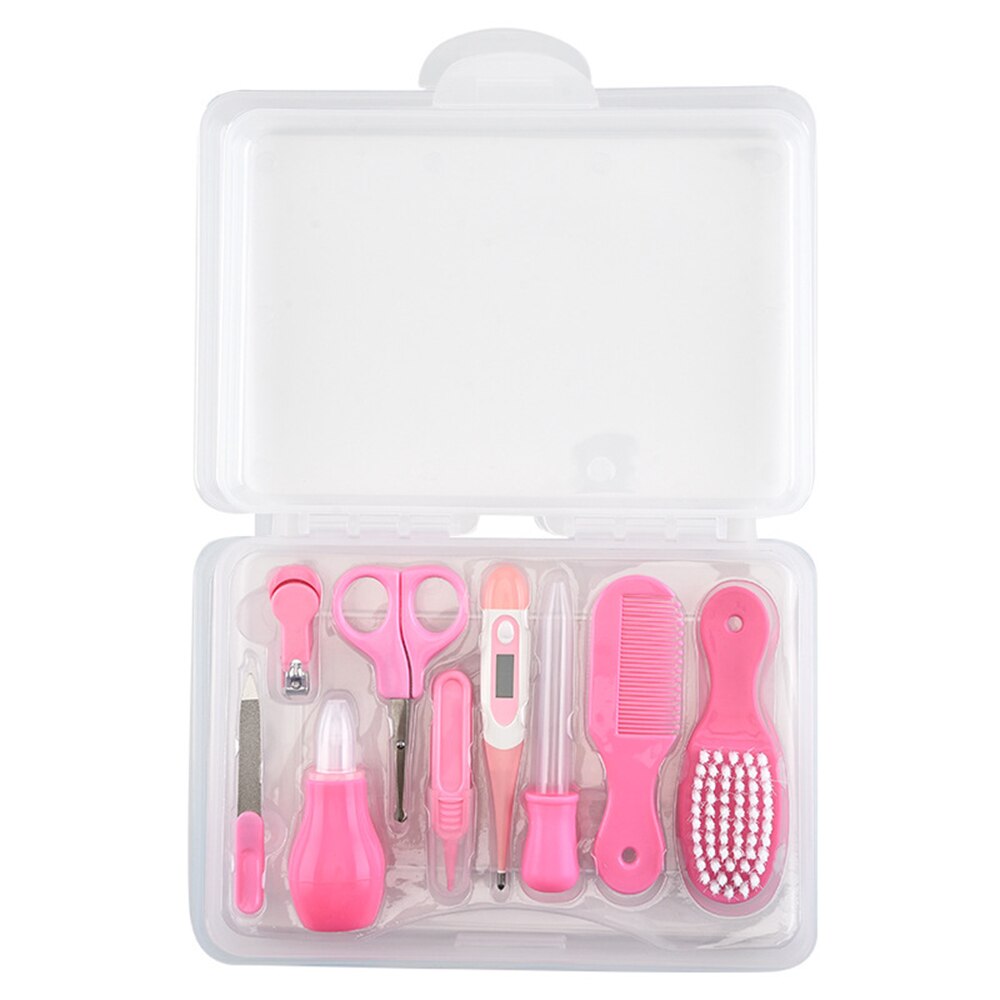 Baby Care Plastic Doos 9 Stuks Set Baby Nagelknipper Nagelknipper Kam Borstel Nagelknipper Set