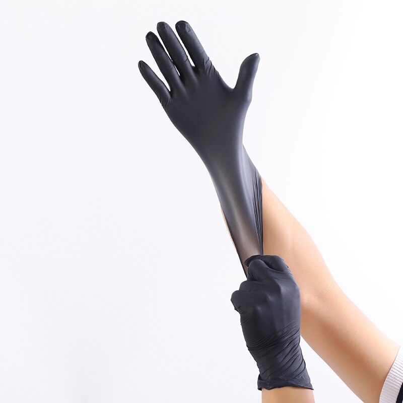 The disposable gloves Thickening nitrile odorless chemical laboratory food labor protection gloves to pack 100 mail