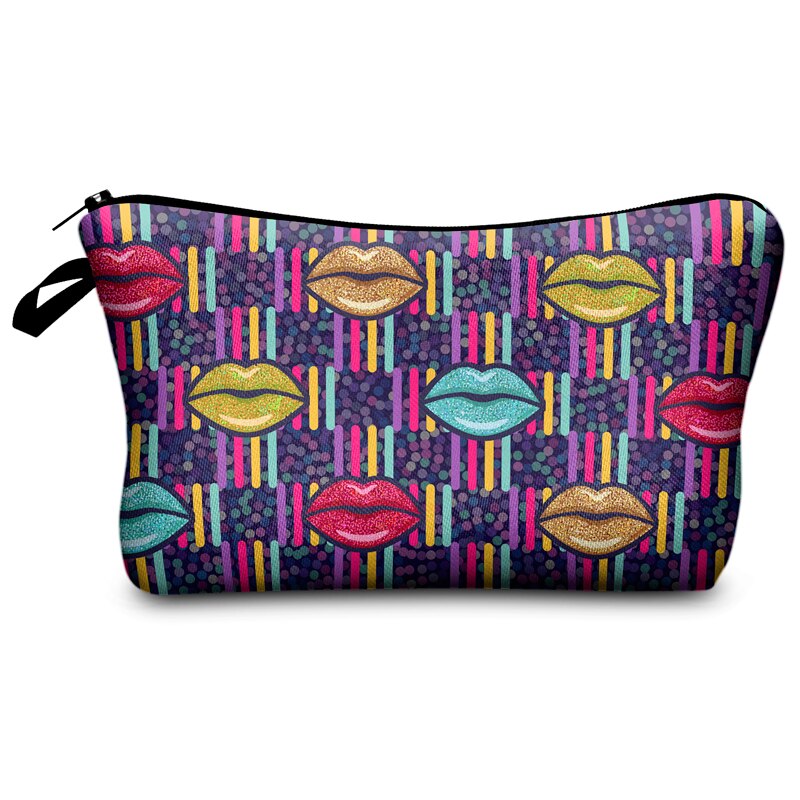 Jomtokoy lippen printpatroon cosmetische tas reis toilettas beauty make-up tas cosmetische tas organizer