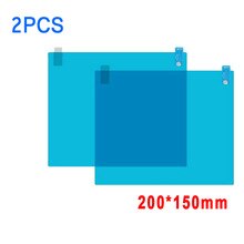 Kit Anti-Fog Film Diy 2Pcs Vervanging Set Lichtblauw Onderdelen Achteruitkijkspiegel