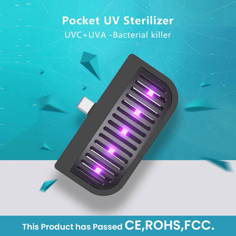 Portable UVC Sterilizer Sanitizing Wand Portable UVC Disinfection Lamp Home Travel Lamp Personal Protection Ultraviolet Lamp