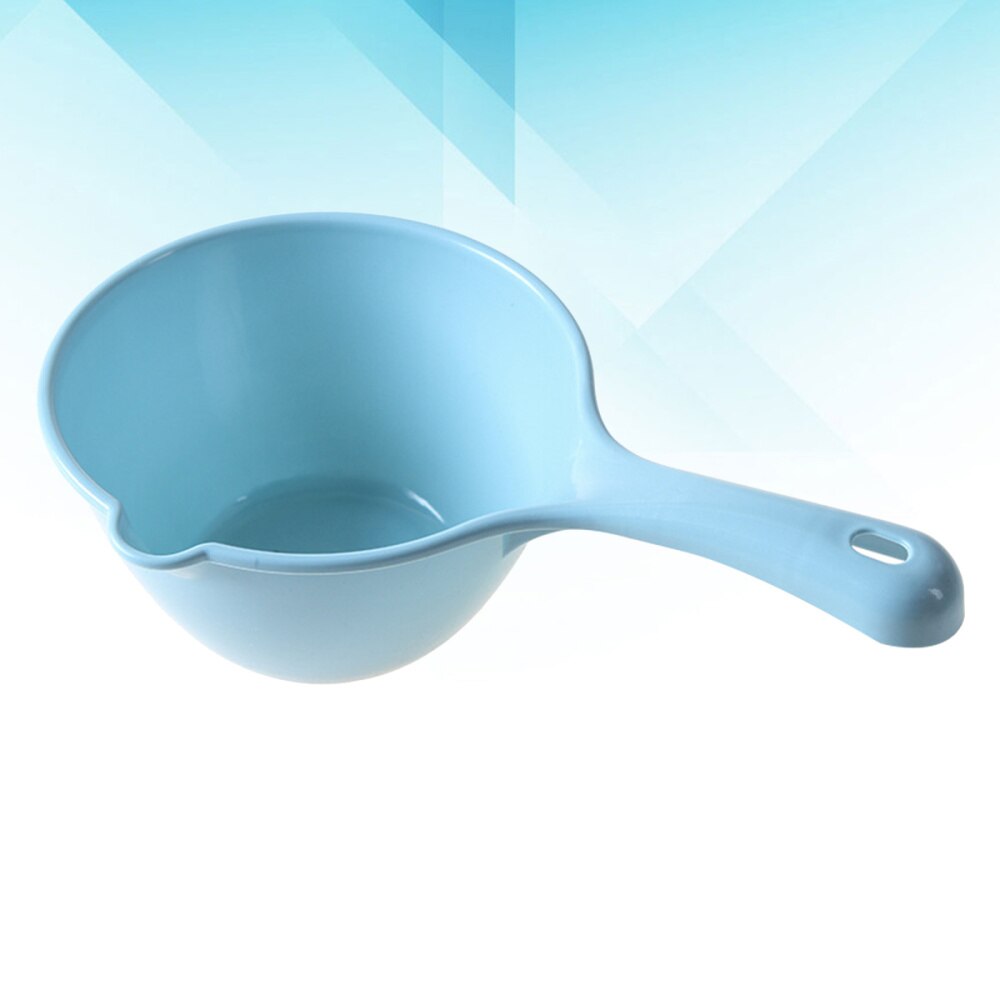 1Pc Plastic Water Ladle Bathing Bailer Water Dipper Spoon for Home Restaurant Kitchen Blue