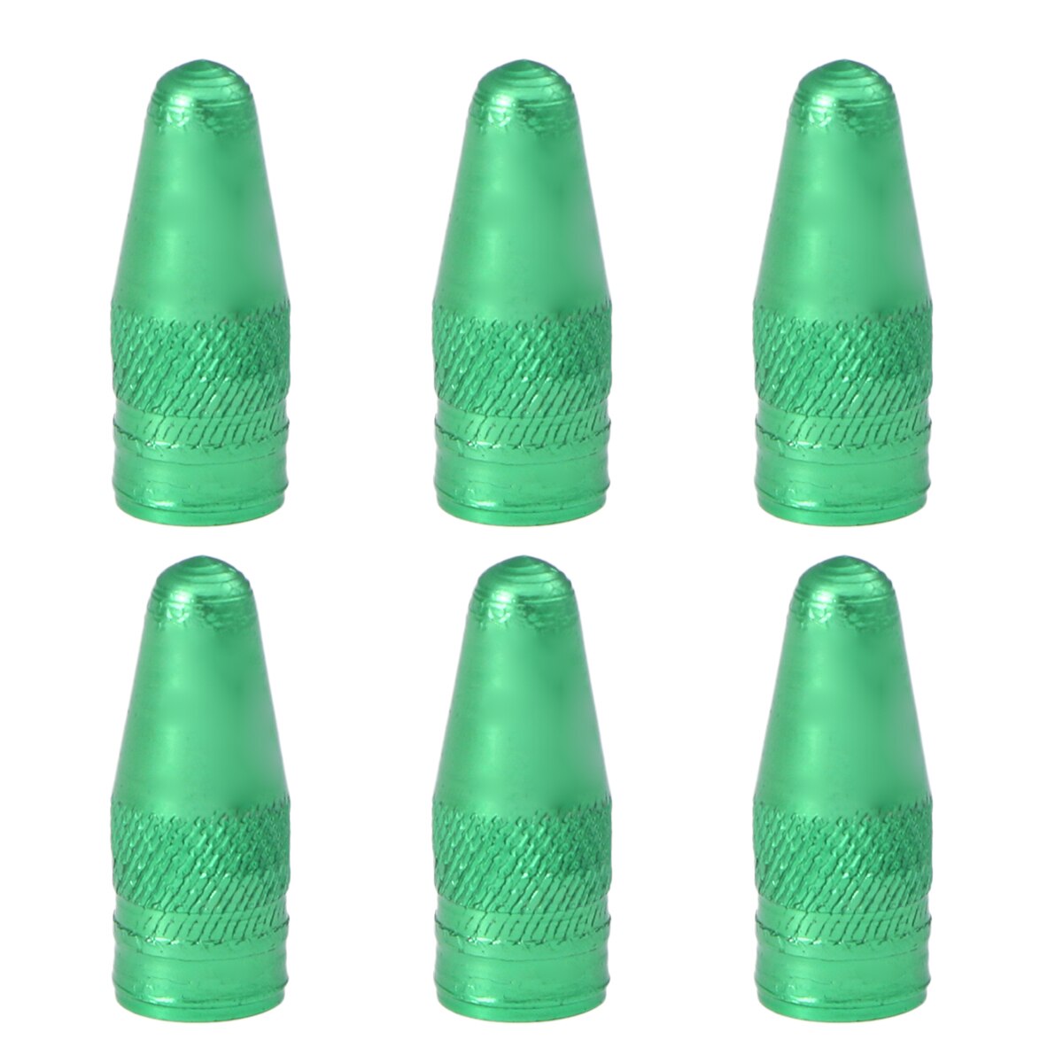 6 stuks fiets aluminiumlegering franse ventieldopjes voor mtb racefiets mountainbike banden ventieldopjes stofhoezen voor: Groente