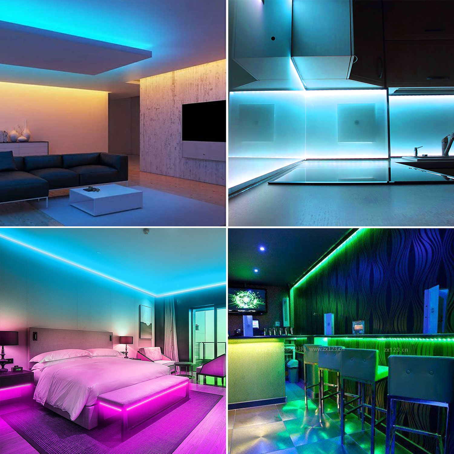 Tira de luces LED COB para iluminación trasera de TV, cinta Flexible de 5V CC, USB, 320LED/M, Blanco/azul hielo/rosa/amarillo/rosa/rojo/verde, lámpara de noche
