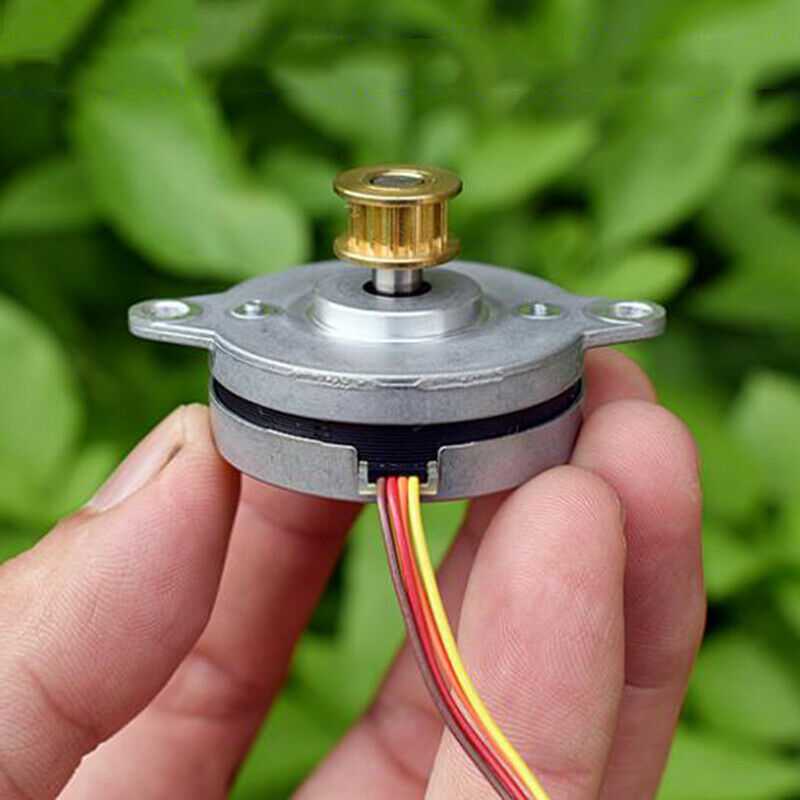 High Precision Monitoring Stepping Motor 0.9 Degree Ultra-thin 2-Phase 4-Wire Micro 36MM Stepper Motor Copper Synchronous Pulley